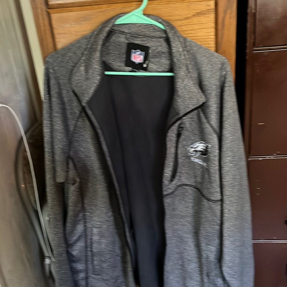 Eagles NFL Full-Zip Charcoal Jacket